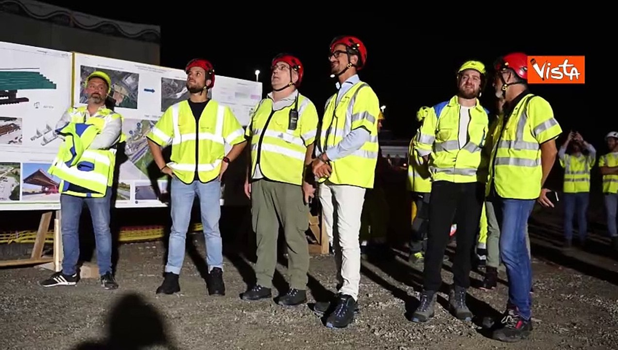 Nuovo cavalcavia sulla A4 Milano-Brescia, le immagini dei lavori