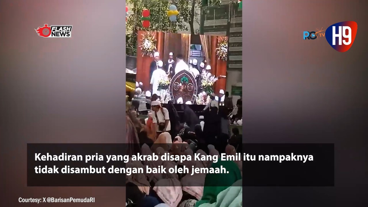 Ridwan Kamil Diteriaki Turun Dari Panggung oleh Jemaah Haul Mbah Priok