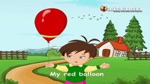 My Red Balloon Rhyme With Lyrics ｜ English Rhymes for Babies ｜ Kids Songs ｜ Poems For Kids