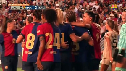 Así fue la aplastante goleada del Barça Femenino en la gira por EEUU