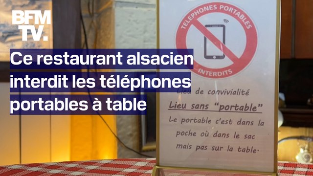 Ce restaurant alsacien interdit les téléphones portables à table