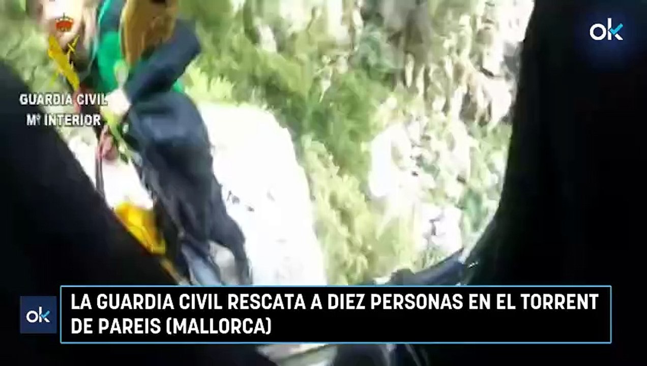 La Guardia Civil rescata a diez personas en el Torrent de Pareis (Mallorca)