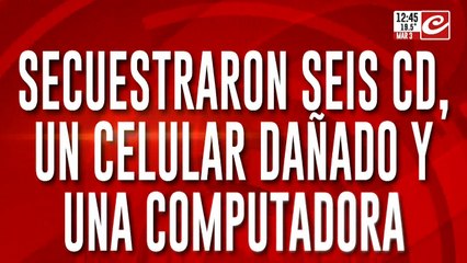 Caso Kizcka: secuestraron seis CD, un celular dañado y una computadora