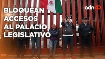 Bloqueos en el Palacio Legislativo para evitar discusión de la Reforma Judicial