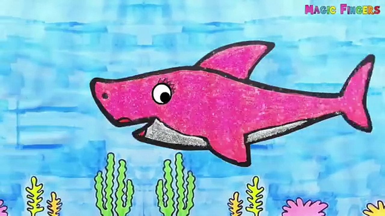 Learn How to Draw Pink Mommy Shark _ Easy Drawing for Kids #37
