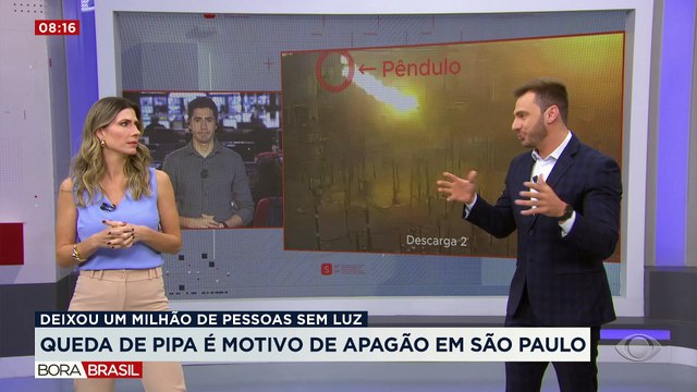 Queda de pipa causou apagão que deixou quase 1 milhão sem energia em SP