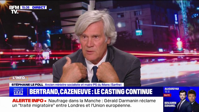 Xavier Bertrand à Matignon? La ligne de droite l'a emportée dans le gouvernement d'Emmanuel Macron , estime Stéphane Le Foll (PS)