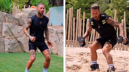 Sergio Ramos presume muy buena condición física a sus 38 años de edad