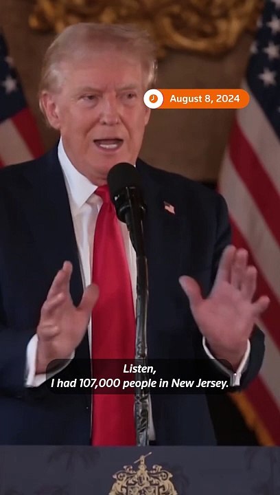 Donald Trump mocks size of Kamala Harris' campaign crowds _ REUTERS