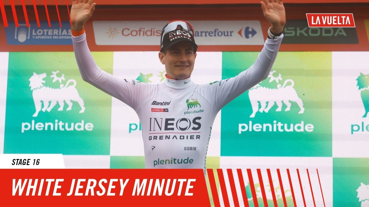 White jersey's minute by Plenitude - Stage 16 - La Vuelta 2024