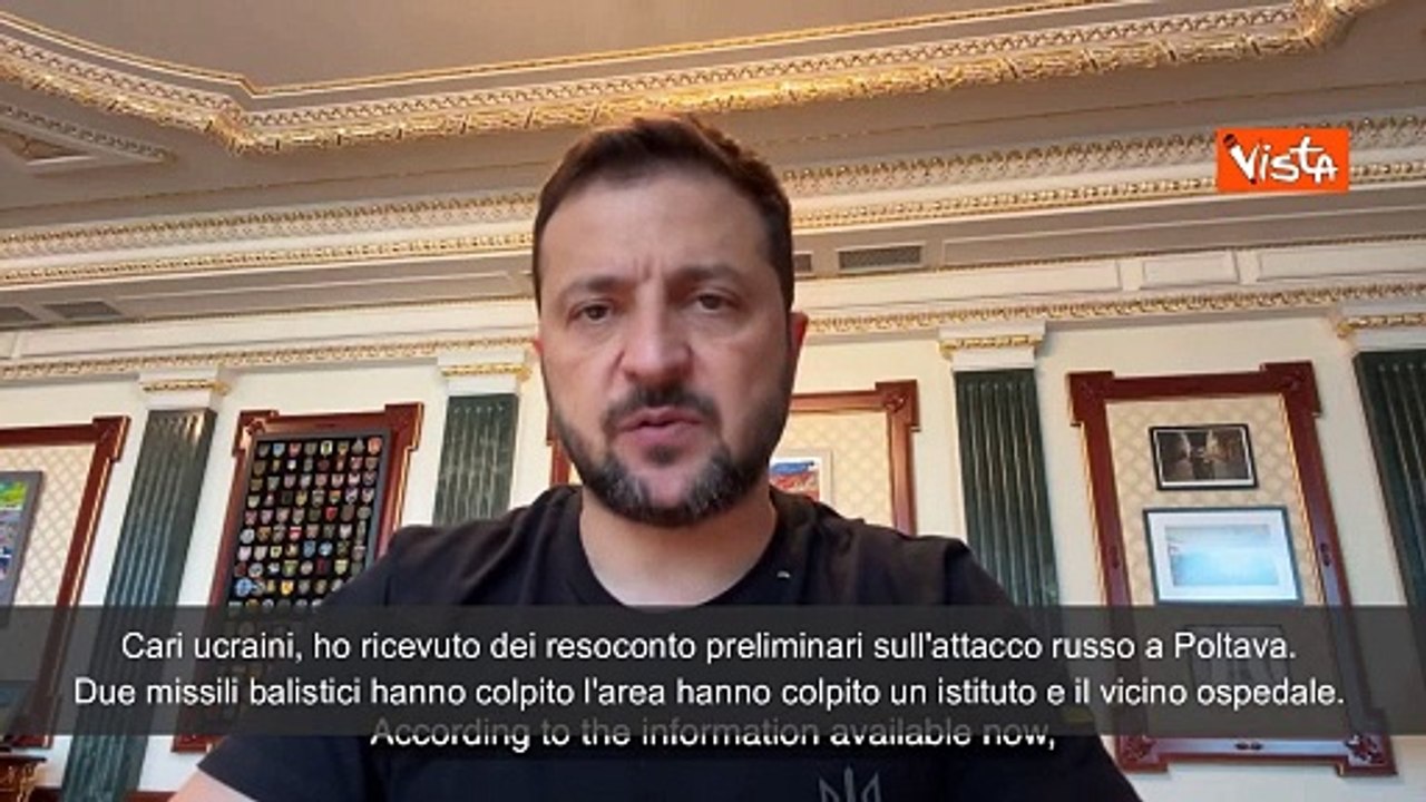 Guerra in Ucraina, Zelensky: "I russi hanno colpito una scuola e un ospedale a Poltava"