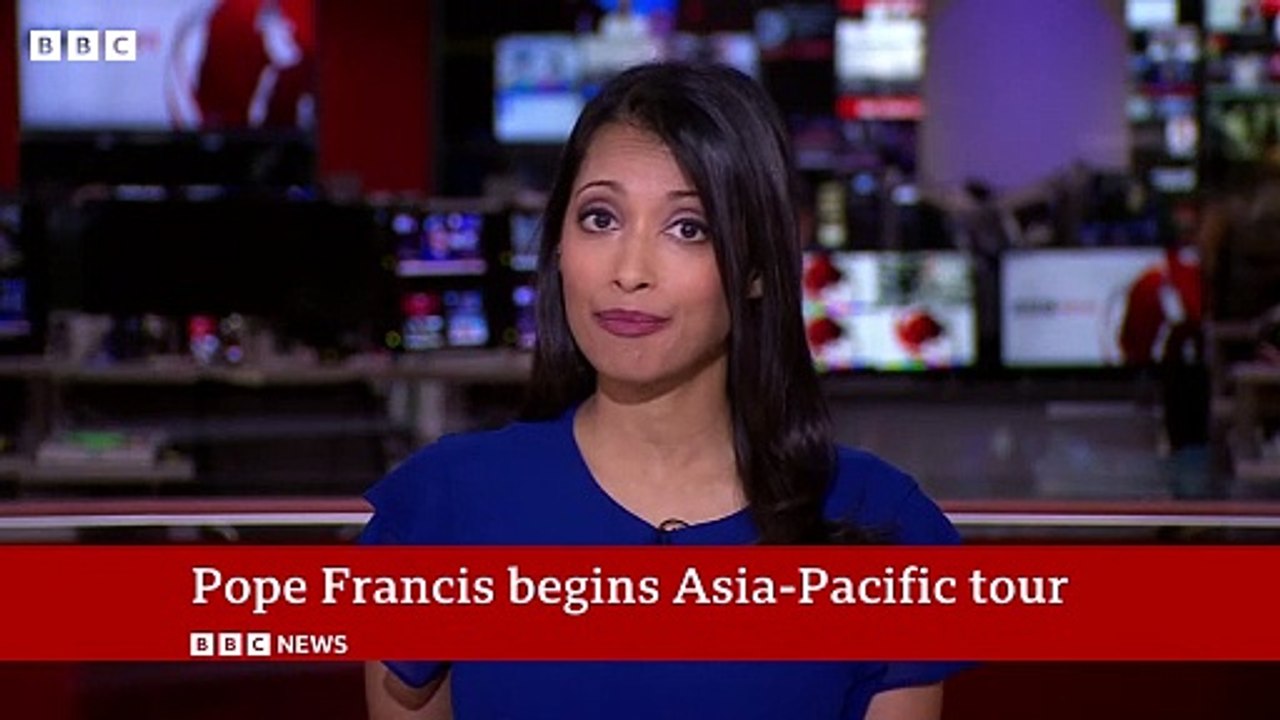 Pope Francis begins historic Asia Pacific trip _ BBC News
