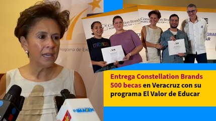 Entrega Constellation Brands 500 becas en Veracruz con su programa El Valor de Educar