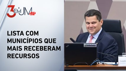 Cidades beneficiadas por Alcolumbre lideram ranking de emendas parlamentares