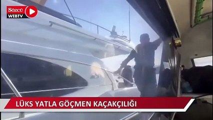 Lüks yatla göçmen kaçakçılığı