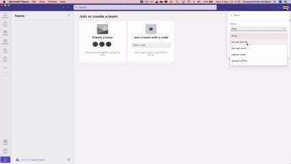 How to CHANGE Your Status Availability On Microsoft Teams Using a Mac - Basic Tutorial | New