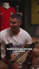 CRISTIANO RONALDO Y SU _¿QUÉ MIRÁS, BOBO__  CR7 mencionó la frase viral de Leo Messi, durante un video en su canal de YouTube.