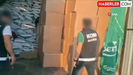 İzmir'de sigara kaçakçılarına operasyon