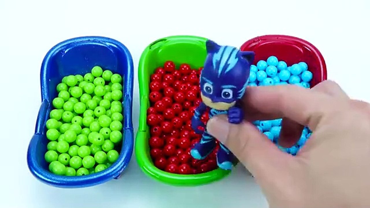 Satisfying Video l Mixing Rainbow Colors Candy Mixing with Pj Masks Cutting ASMR