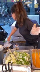 Meat Pancake - Korean Street Food #shortsvideo