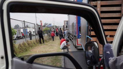 Video herunterladen: Los transportadores bloquean las vías de Bogotá