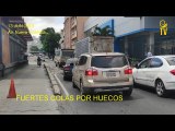 Video denuncia: Troneras generan caos y retraso vehicular en la Avenida Nueva Granada