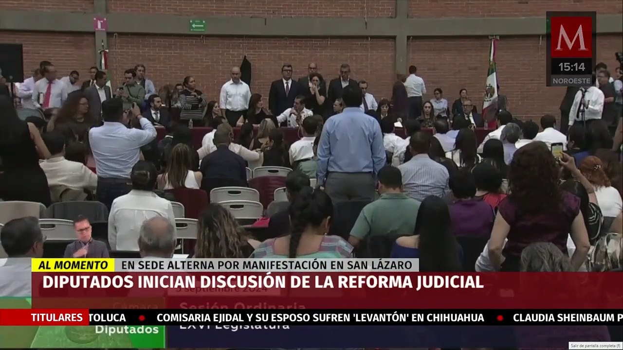 Decretan receso de 30 minutos para dar inicio a la discusión de la reforma al Poder Judicial