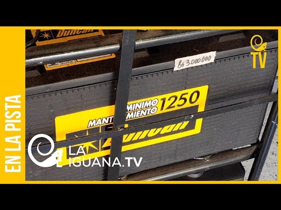 Precio de aceite, cauchos y baterías en Caracas