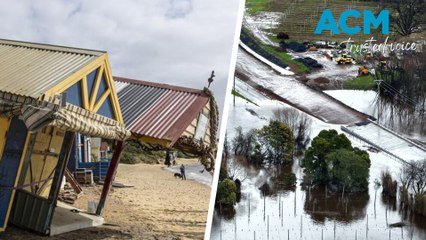 Snow alert warning amid wild weather clean-up in Tasmania