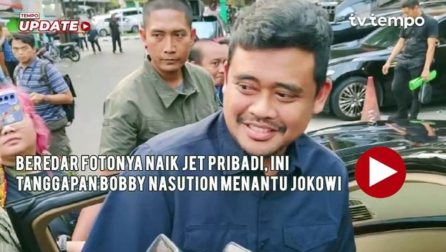 Beredar Fotonya Naik Jet Pribadi, Ini Tanggapan Bobby Nasution Menantu Jokowi