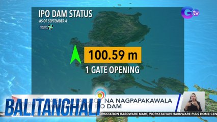 PAGASA - Patuloy na nagpapakawala ng tubig ang Ipo dam | Balitanghali