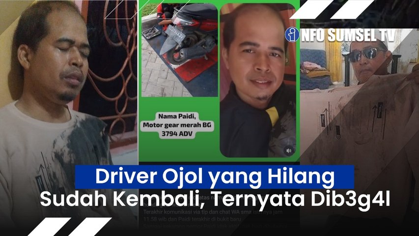 Dikabarkan Hilang, Driver Ojol Ini Kembali ke Rumah Jalan Kaki dalam Keadaan Luk4-luk4, Ia Kena Beg4l Motornya Raib