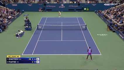  Quelle fin de tie-break : trois doubles fautes de suite et Dimitrov égalise