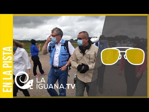 Llegada de Peter Grohmann y demás representantes de Naciones Unidas a Santa Elena de Uairén