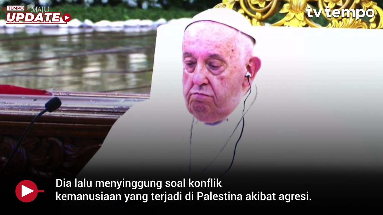 Jokowi Bahas Perang Palestina di Depan Paus Fransiskus, Apresiasi Sikap Vatikan