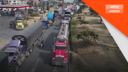 Pemandu lori sekat jalan raya, bantah kenaikan harga diesel