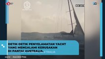 Ombaknya Gede Banget ! Viral Detik-detik Penyelamatan Yacht Rusak di.Tengah Laut