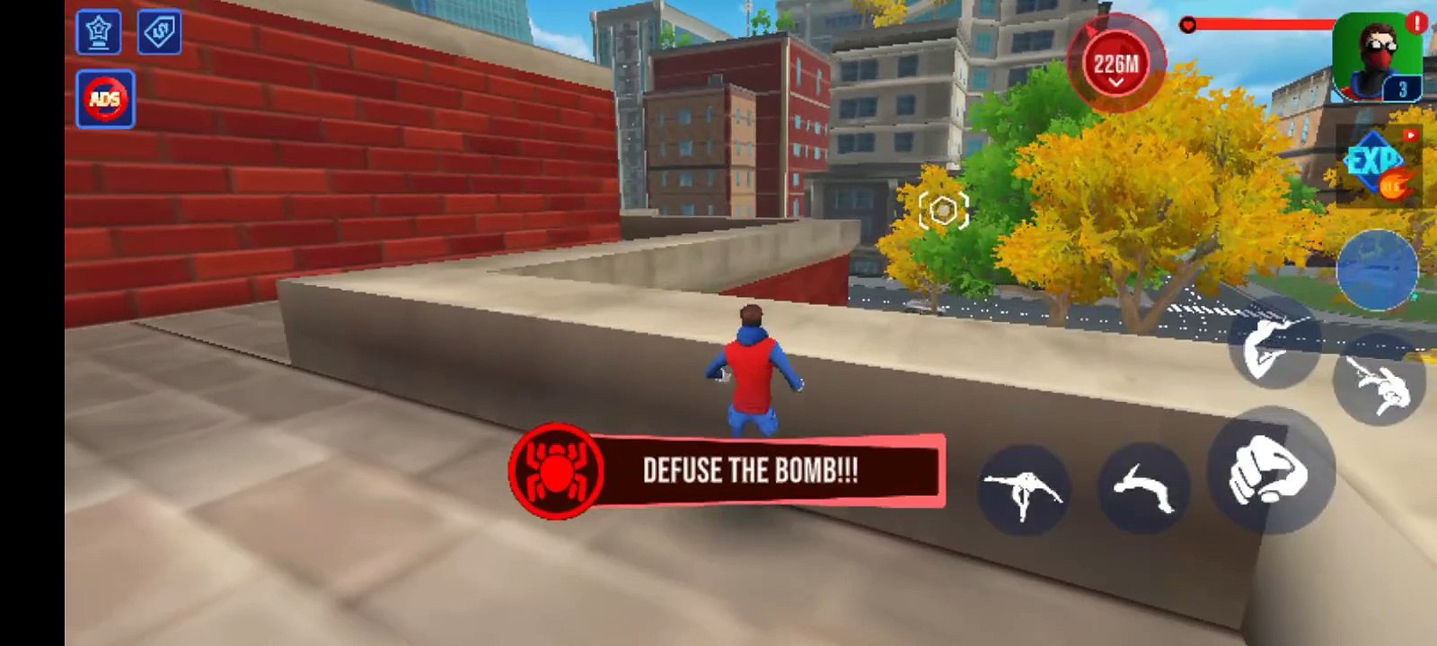 Spider man dance with Public 