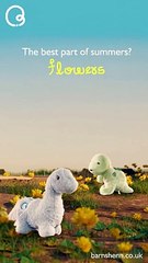 Barnshenn Summer Flowers Fun time Gush the Greenosaur Blueberry Plush Rex