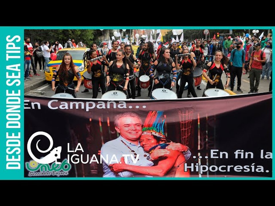¿Le tiene miedo? Apenas la Minga Indígena llegó a Bogotá Iván Duque salió corriendo