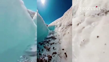 Alaska'daki buzul nehirlerinde suyun temizliği görenleri mest etti!