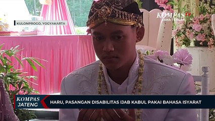 Haru, Pasangan Disabilitas Ijab Kabul Pakai Bahasa Isyarat
