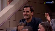 Federer watches on as Sabalenka blows away Zheng at US Open