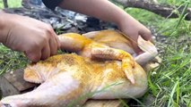 Authentic Iranian food barberry rice with chicken