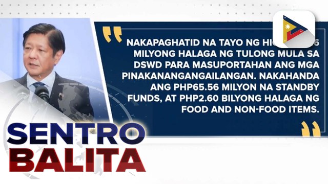 PBBM, tiniyak na nakatutok ang pamahalaan sa lagay ng mga naapektuhan ng kalamidad; waste management, pinatututukan ng Pangulo sa LGUs