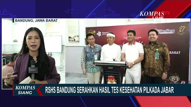 Hari Ini, RSHS Bandung Akan Serahkan Hasil Tes Kesehatan Paslon Pilgub Jabar