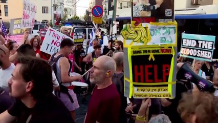 İsrailli protestocular rehine anlaşması için ABD Dışişleri Bakanı Blinken'a çağrıda bulundu