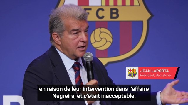 Laporta : “Nos relations avec le Real sont mauvaises”