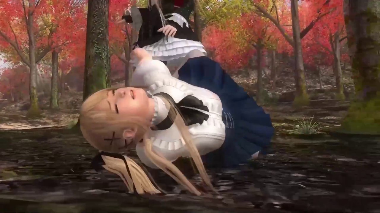 DOA5LR High Society Costume girl's corpse kick ryona