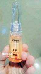 Lamel peach lip care oil.  #lamel # lipcare #lip oil #lip care # lip essential #new launch